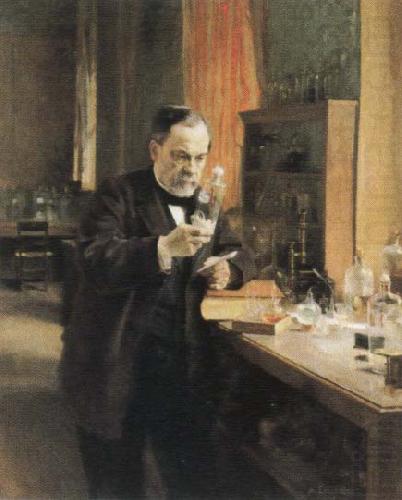 Albert Edelfelt louis pasteur in his laboratory china oil painting image